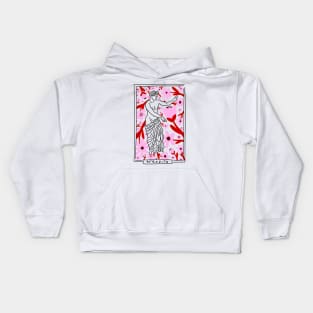 Afrodita Greek Goddess floral Kids Hoodie